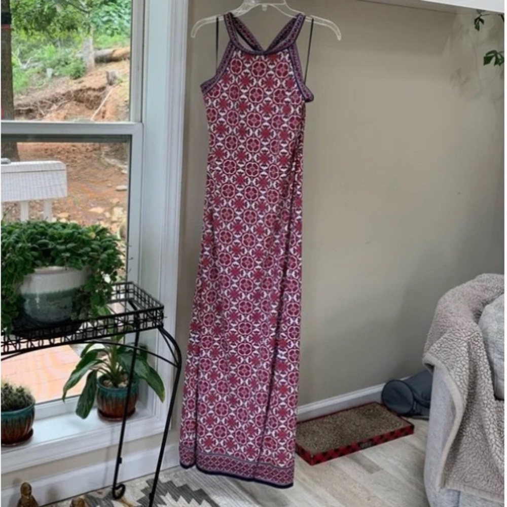 NWT Max Studio print maxi dress L